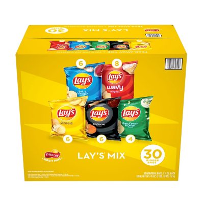 Lay's Mix Potato Chips Variety Pack (30 pk.) - Sam's Club