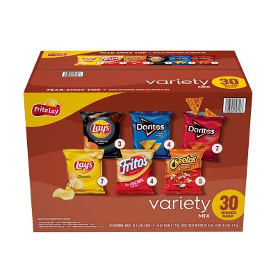 Frito Lay Variety Mix, Variety Packs - 30 bags, 52.25 oz