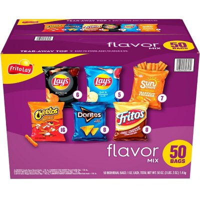 Frito-Lay Flavor Mix Chips and Snacks Variety Pack (50 pk.) - Sam's Club