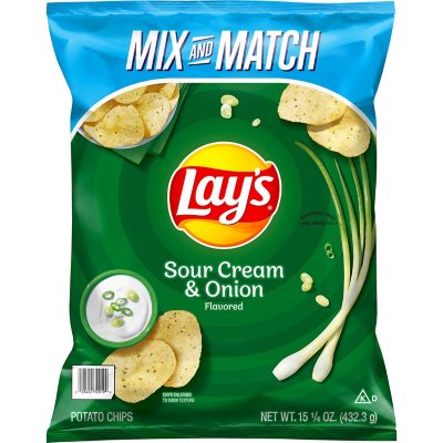 Lay's Sour Cream and Onion Potato Chips 15.63 oz.