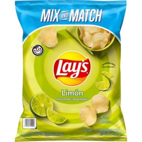 Lays Potato Chips, Limon Flavored, Party Size - 12.5 oz