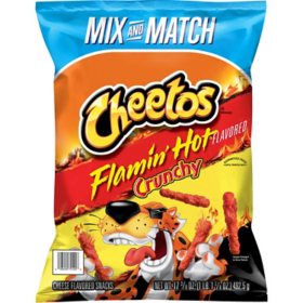 Cheetos Crunchy Flamin' Hot Cheese Snacks, 17.37 oz.