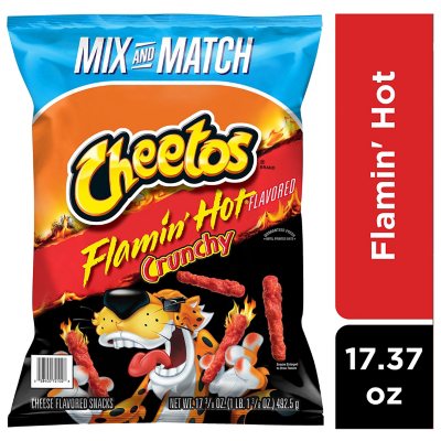 Cheetos Crunchy Flamin' Hot Cheese Snacks (17.37 oz.) - Sam's Club