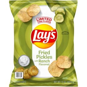 Lay's Potato Chips Fried Pickles with Ranch Flavored (15 oz.)