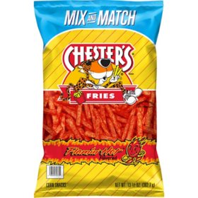 Chester's Fries Flamin' Hot Corn & Potato Snacks, 13.5 oz.