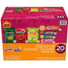 Sabritas Gamesa Favorites Variety Pack Snacks, 20 ct.