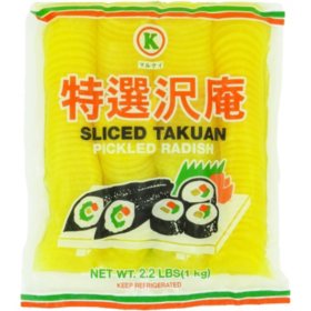 Maru-K Sliced Takuan Pickled Radish 2.2 lbs.