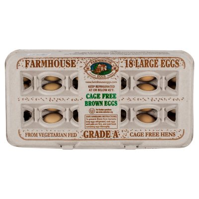 Wellsley Cage-Free Large Brown 18 ct / 2 pk Eggs