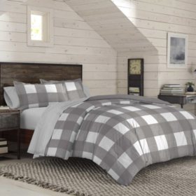 Izod Buffalo Grey Plaid Comforter Set Assorted Colors And Sizes