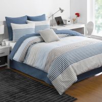IZOD Chambray Stripe Comforter Set