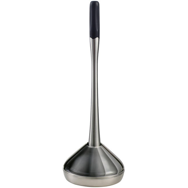PlumbCraft Brushed Nickel Twist & Store Plunger with Caddy