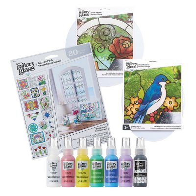 Gallery Glass 10-Piece Stained Glass Craft Paint Starter Kit - Sam's Club