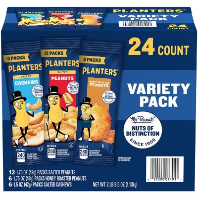 PLANTERS Honey Roasted Mixed Nuts, 10 oz., 6-pack