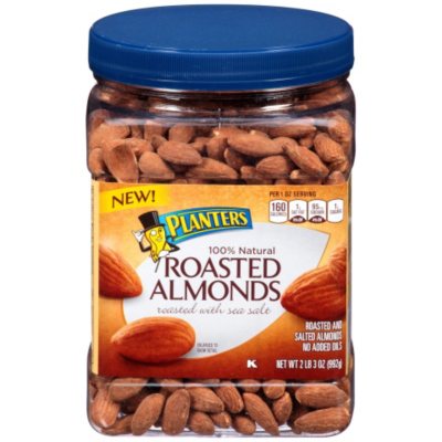 PLANTERS ALMONDS 35 OZ ROASTED/SALTED - Sam's Club