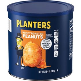 Planters Dry Honey Roasted Peanuts, 52 oz.