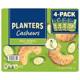 Planters Dill Pickle Cashews, 5 oz., 4 pk.