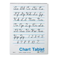 Pacon Cursive Cover Unruled Chart Tablet