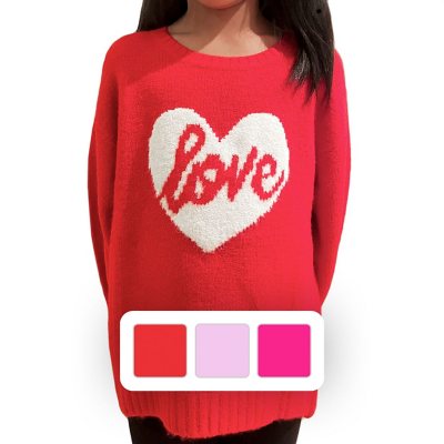 Vince Camuto Girls Valentines Day Sweater - Sam's Club