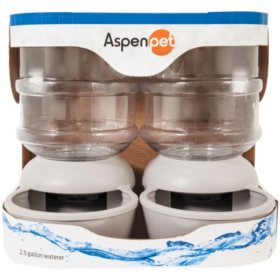 Aspen Pet Lebistro Gravity Waterer 2 5 Gallon 2 Pk Sam S Club