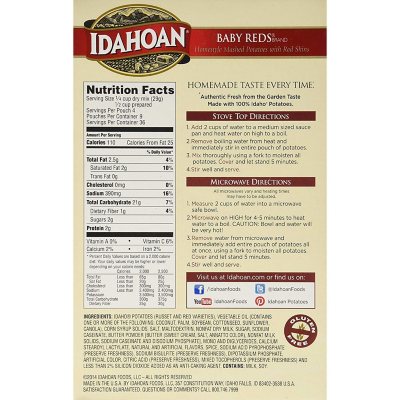 Mashed potatoes box instructions sale