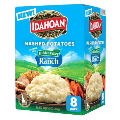 Idahoan Hidden Valley Ranch Mashed Potatoes 8 pk. - Sam's Club