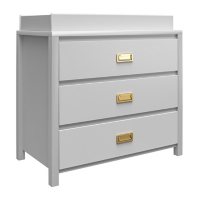 Little Seeds Haven 3-Drawer Changing Table, Dove Gray