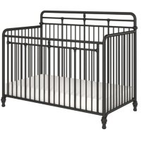 Little Seeds Monarch Hill Hawken 3-in-1 Convertible Metal Crib (Choose Your Color)