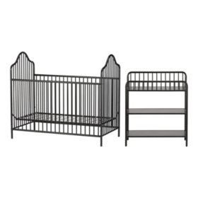 Little Seeds Rowan Valley Lanley Metal Crib And Changing Table Set