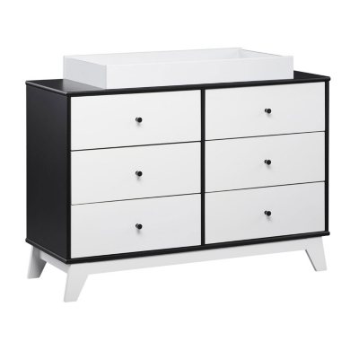 Little Seeds Rowan Valley Flint 6 Drawer Changing Table Black