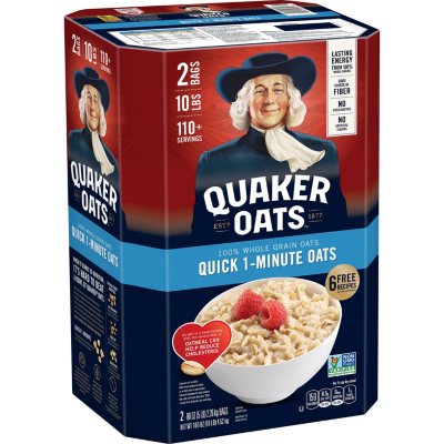 Quick Rolled Oats Organic Instant Oatmeal - Old Fashioned Oats Bulk 4.8 lb  by Be