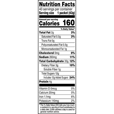 Quaker Instant Oatmeal, Apples & Cinnamon - 48 pack, 1.51 oz packets