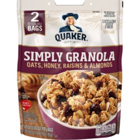 Quaker Simply Granola, 34.5 oz., 2 pk.