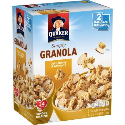 Quaker Simply Granola Oats, Honey and Almonds (31 oz., 2 ct.) Sam's Club