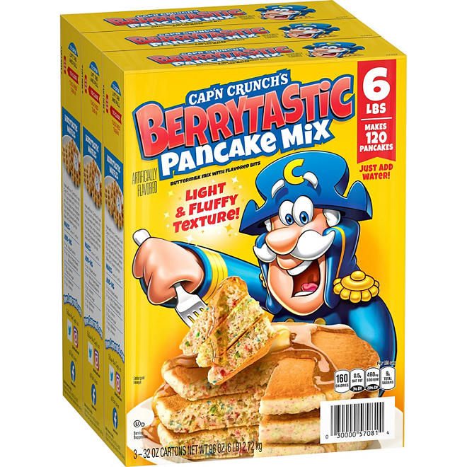 Cap'n Crunch's Berrytastic Pancake Mix (32 oz., 3 pk.)