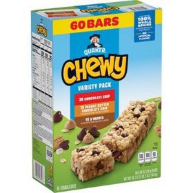 Quaker Camp Chewy Granola Bars Variety Pack 60 pk.