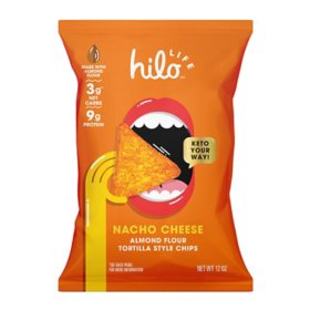 Hilo Life Almond Flour Tortilla Style Chips Nacho Cheese (12 oz.)