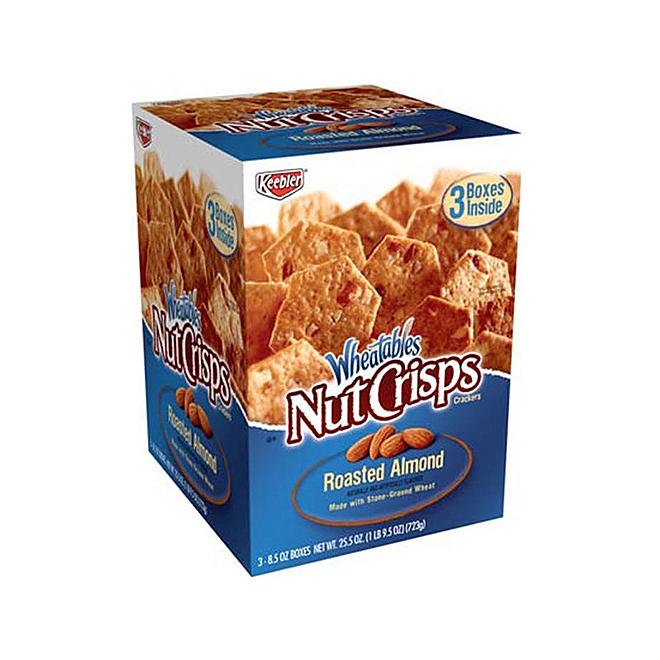 Keebler Wheatables Nut Crisps - 3/8.5oz