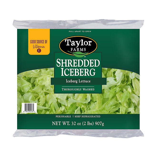 Taylor Farms Shredded Iceberg Lettuce (2 lbs.)