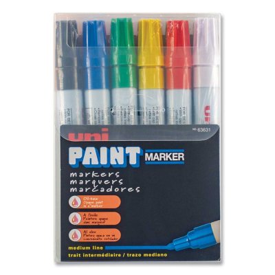 uni-ball Uni-Paint Marker, Medium Point, Assorted - 12/Set - Sam's Club