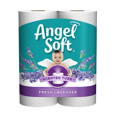 Angel Soft 2 Ply Toilet Paper With Lavender Scented Tube 36 Mega Rolls Sam S Club
