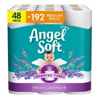Angel Soft 2-Ply Toilet Paper with Lavender-Scented Tube (48 Mega Rolls, 320 Sheets/Roll)