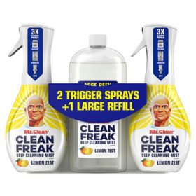 Mr. Clean, Clean Freak Multi-Surface Spray + Refill, Lemon Zest 62.9 fl. oz.