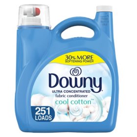 Downy Liquid Fabric Softener and Conditioner, Cool Cotton (170 fl. oz., 251 loads)