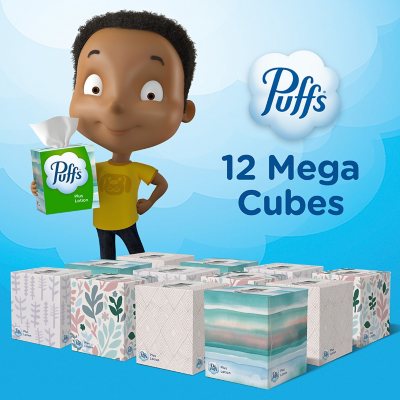 Puffs Plus Lotion Facial Tissues (72 tissues/cube, 12 mega cubes) image 2 out of 9