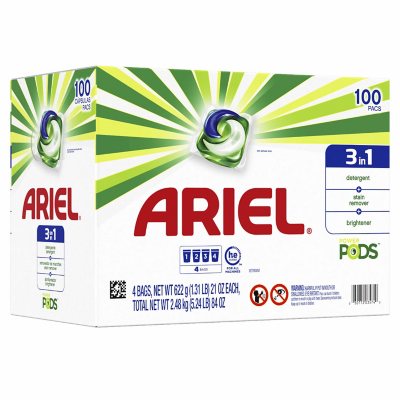 Ariel Power PODS Liquid Laundry Detergent Pacs, Original (100 ct.)