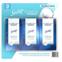 Secret Clinical Invisible Solid Antiperspirant, Completely Clean (1.6 oz., 3 pk.)