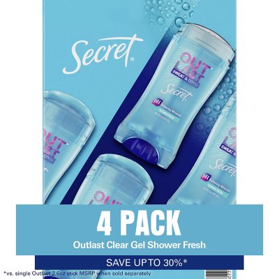 .com : Secret Deodorant Outlast Clear Gel Sport Fresh 2.6