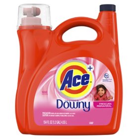 Ace Liquid Laundry Detergent Plus Downy, Spring Fresh (154 fl. oz., 100 loads)