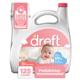 Dreft Baby Liquid Laundry Detergent, 125 loads, 170 fl. oz.