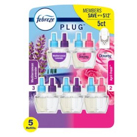 Glade Plugins Scented Oil, 1 Warmer & 6 Refills (Clean Linen